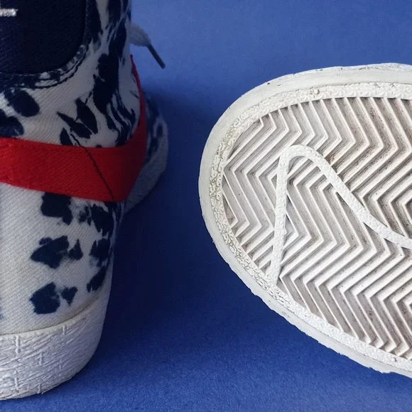 Nike Blazer Mid 77' Vintage 5Y Tie Dye USA Red White Blue Shoes C27882-600 - Picture 13 of 15